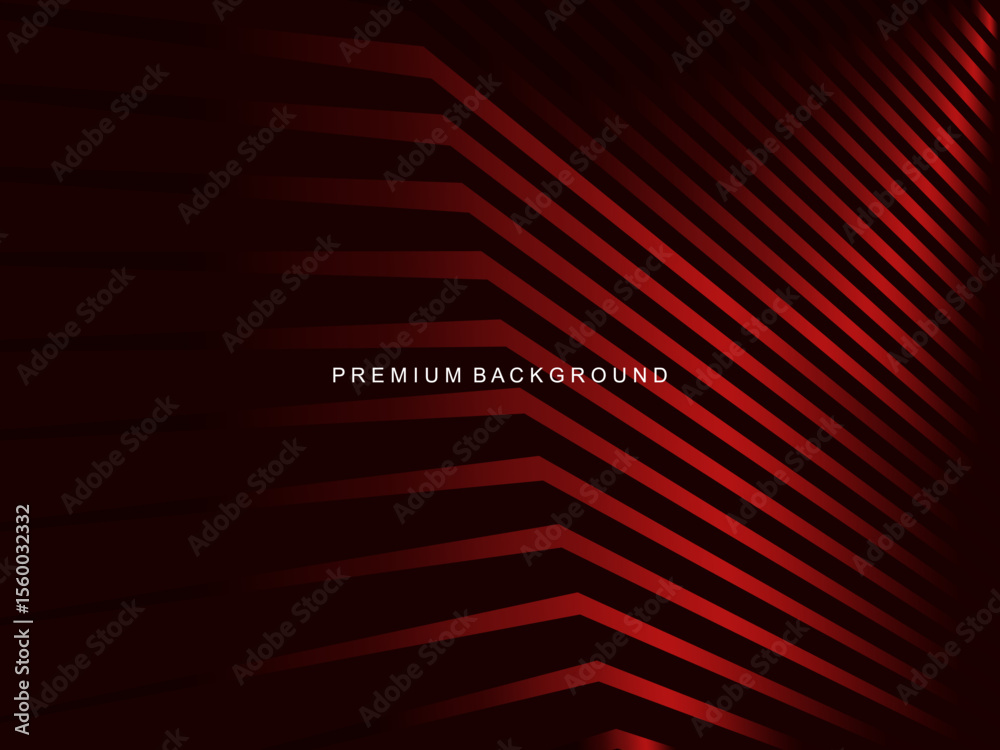 Poster Modern abstract background with gradient red lines that creates a dynamic visual effect and is suitable for a variety of luxury digital designs.