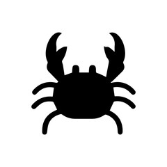crab food glyph icon