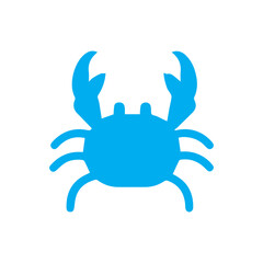 Obraz premium crab food colored icon