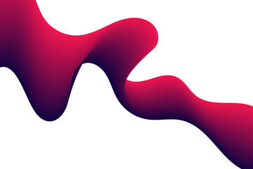 Vibrant smooth gradient in pink and cyan forming an abstract flow across a white background