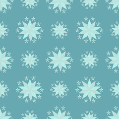 seamless pattern with snowflakes