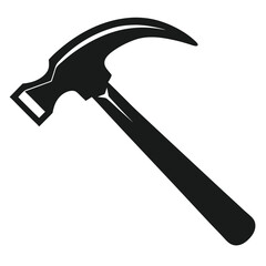 Hammer Icon for Carpentry and Construction A Versatile Tool for DIY Projects and Professional Building, Illustrating Craftsmanship and Repair Work.