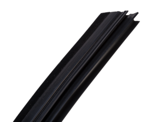 A black rubber sealant to seal the door windows of the car, preventing heat loss in the interior and moisture ingress. Gasket for repair in the workshop.