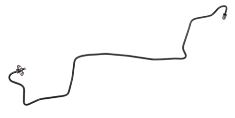 A metal brake pipe is part of the vehicle’s brake system, which supplies brake fluid under pressure to the service brake cylinders or calipers on wheels. Spare parts for sale in auto service.