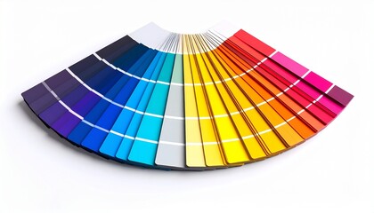 Obraz premium Rainbow color palette guide samples and isolated paint swatches for design projects