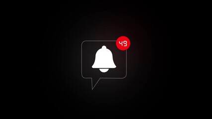 Alert notification concept. Push Notifications, Web Reminders, Time Table and Announcements. Person using smartphone with notification icon on virtual screen, smartphone in hands, notification bell