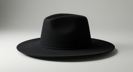 Black Fedora Hat 