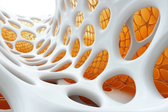 Interconnected Wonders An Abstract Architecture of Form and Light Texture Pattern Design Complex 3D - Powered by Adobe