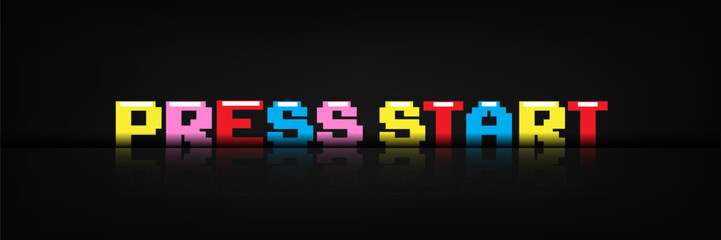 Press start text message screen.	
