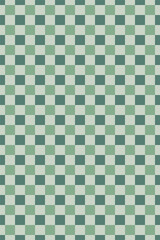 Seamless checkered pattern in color green