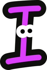 알파벳 눈알 캐릭터