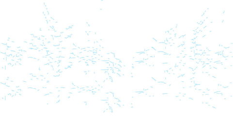 Falling snowflakes and stars create an abstract background with a grunge water pattern, a watercolor ink splash design