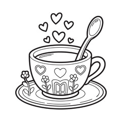 Whimsical House Bold & Easy Coloring Page,  bold and easy coloring book, Coloring page, whimsical coloring book for kids, bold and easy coloring book, victor art,   fairy house coloring page