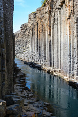 Exploring the majestic studlagil canyon in icelands breathtaking landscape