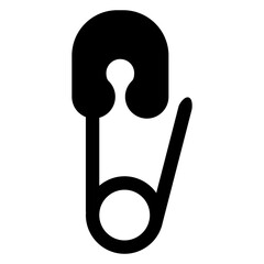Icono silueta de imperdible