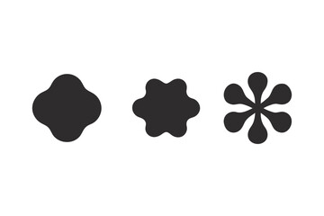 Abstract shapes design elements vector illustration