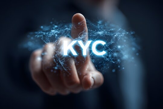 KYC digital verification concept