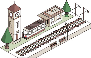 High Speed Train Concept Illustration Set Featuring Modern Rail and Fast Transit Design. Clean and Stylish High Speed Train Concepts with Railway Lines and Urban Travel Elements. Futuristic High Speed