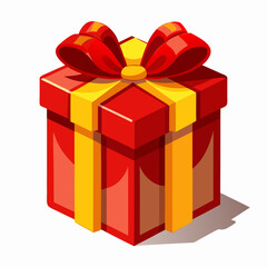 gift box with red ribbon