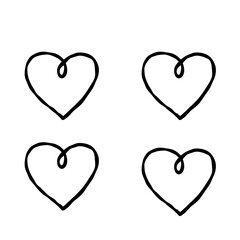 set of hearts