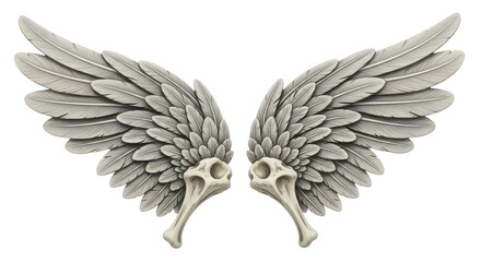 Obraz premium Isolated Bone Wings