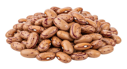 Isolated Pile of Pinto Beans
