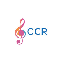 CCR “Abstract music school logo with people and melody icon” CCR Later Logo, “Modern music therapy logo with faces and note symbol”
