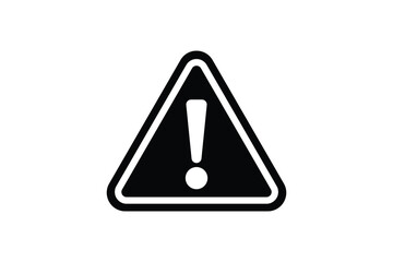 warning and attention icon vector. exclamation mark sign