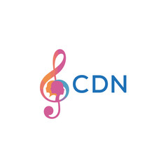 CDN “Abstract music school logo with people and melody icon” CDN Later Logo, “Modern music therapy logo with faces and note symbol”
