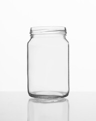 167ml Cylindrical Glass Jar with 53mm Screw Neck – Studio Shot on White
