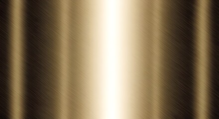 Brushed golden metallic texture, a reflective bronze background for elegant and polished designs