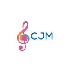 CJM “Abstract music school logo with people and melody icon” CJM Later Logo, “Modern music therapy logo with faces and note symbol”
