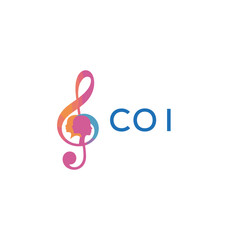 COI “Abstract music school logo with people and melody icon” COI Later Logo, “Modern music therapy logo with faces and note symbol”
