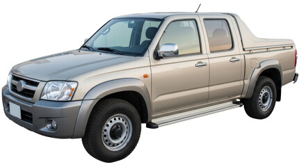 Isolated Silver Pickup Truck © Dennis