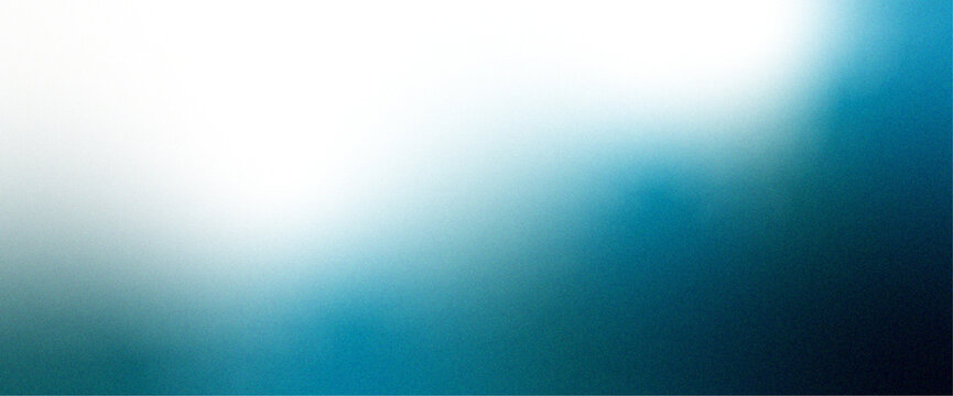 White light blue aqua teal dark cyan navy abstract background. Color gradient ombre blend. Soft blur fade. Bright light glow flash haze shine neon metallic shimmer. Smooth mesh grain noise texture