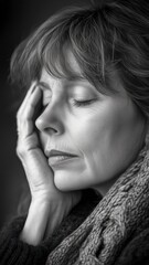 Calm Emotion Woman Portrait