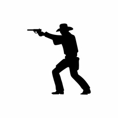Shilouette of a cowboy