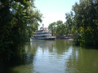 Old style river boat