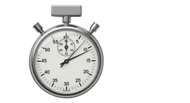 Isolated Stopwatch on White Background
