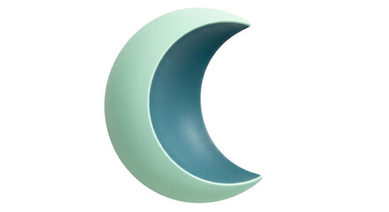 Isolated Crescent Moon