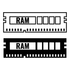 ram icon, RAM Memory vector icon.