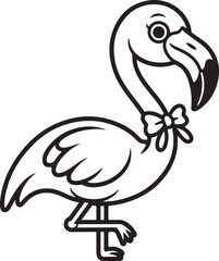 Heron standing on beach and branch with flying bird silhouettes on white background