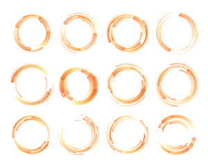 Png vibrant modern art with glowing blue green colours curved round elements digital design layout poster flyer booklet sparkling graphic template

