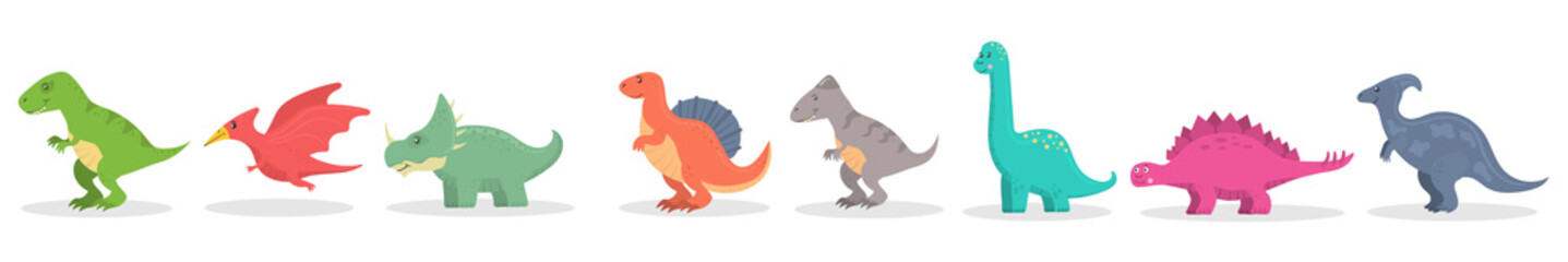 Png extinct dinosaur vector with tyrannosaurus triceratops diplodocus and baby dino cartoon prehistoric fossil jurassic wildlife isolated illustration design art collection

