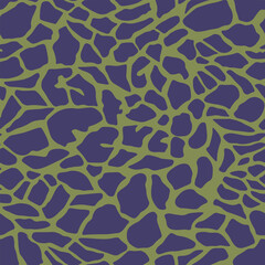 Abstract modern giraffe seamless pattern. Animals trendy background. Colorful decorative vector stock illustration for print, card, postcard, fabric, textile. Modern ornament of stylized skin.