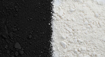 black vs white powder