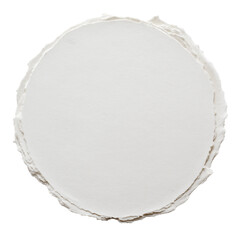  stack of handmade paper with textured edges isolated on white background