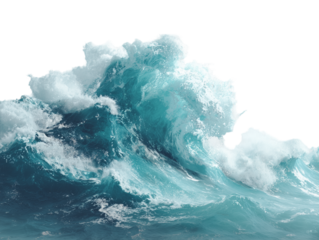 A dynamic display of nature's raw power is showcased by the immense, cresting ocean wave