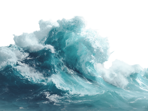 A dynamic display of nature's raw power is showcased by the immense, cresting ocean wave