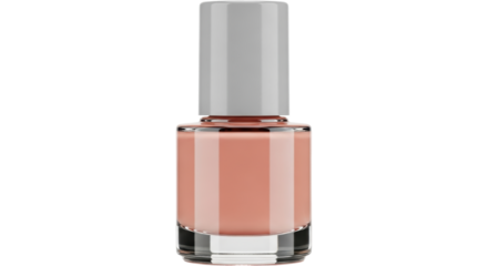 Isolated Nail Polish Bottle